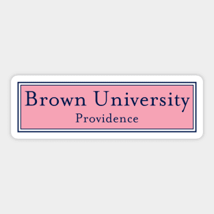 Brown University Sticker